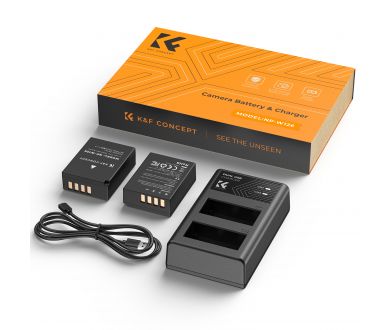 Зарядное устройство и два аккумулятора NP-W126 K&F Concept KF28.0030