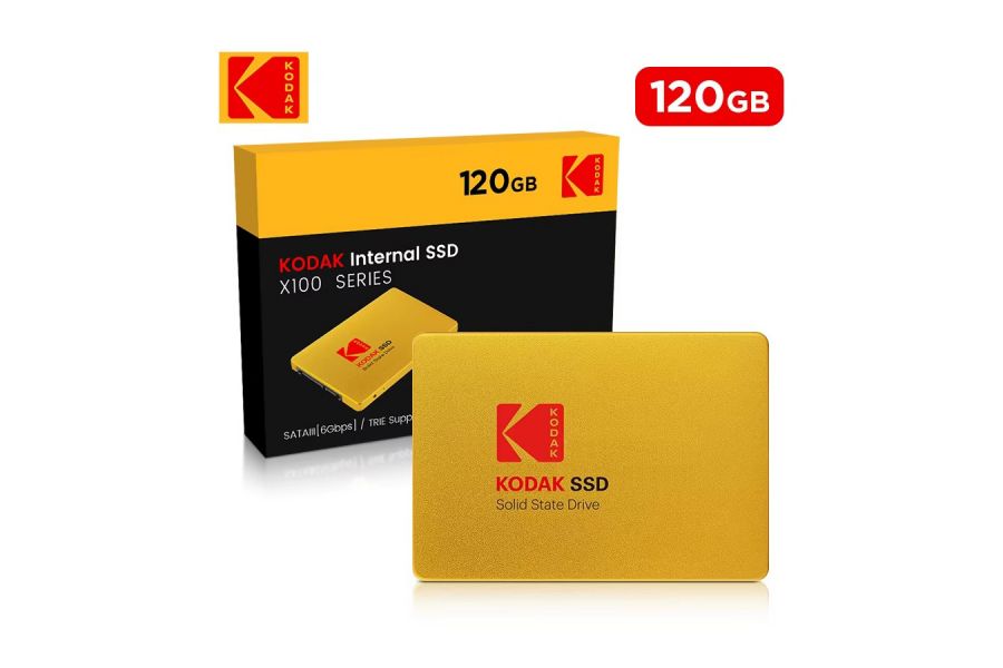 SSD накопитель Kodak X100 120GB скорость чтения 550 МБ/с