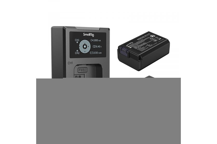 2 аккумулятора NP-FW50 + зарядное устройство SmallRig 3818