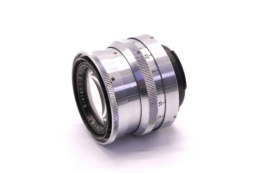 Объектив Biotar 2/58 T CZJ 17-ти лепестковый silver Exakta (Германия)