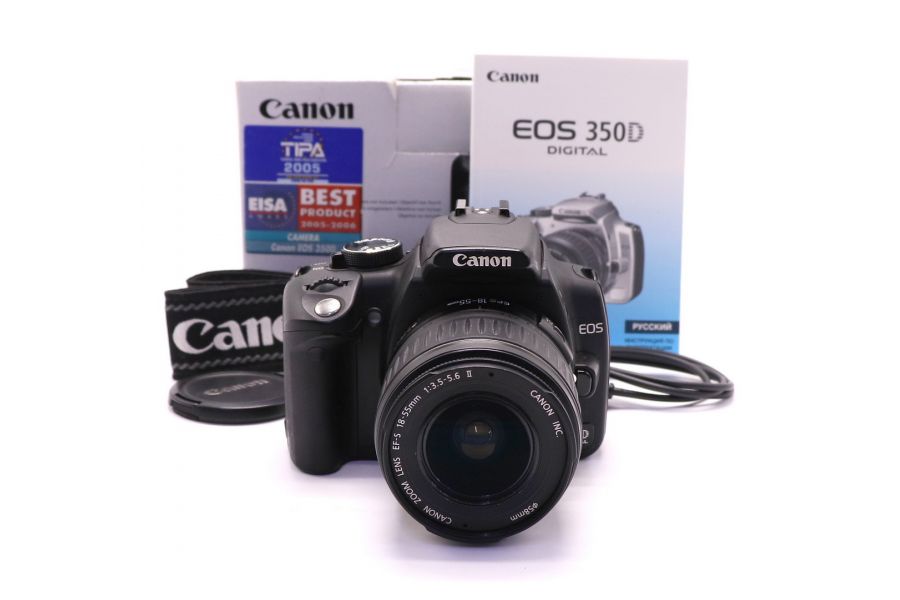 Фотоаппарат Canon EOS 350D kit в упаковке