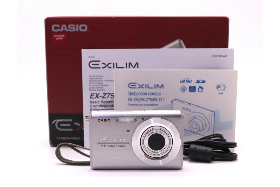 Фотоаппарат Casio Exilim EX-Z75 в упаковке