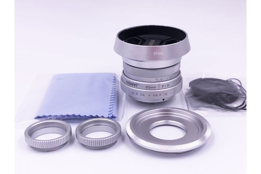 Объектив Newyi 25mm f/1.8 Sony E Silver