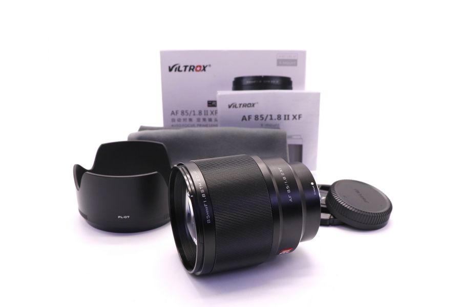 Объектив Viltrox AF 85mm f/1.8 II XF в упаковке