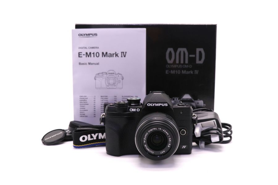 Olympus OM-D E-M10 Mark IV kit black в упаковке (пробег 2630 кадров)
