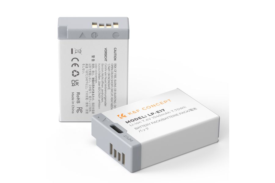 Комплект аккумуляторов K&F Concept LP-E17 Type-C 1040mAh KF28.0049S1