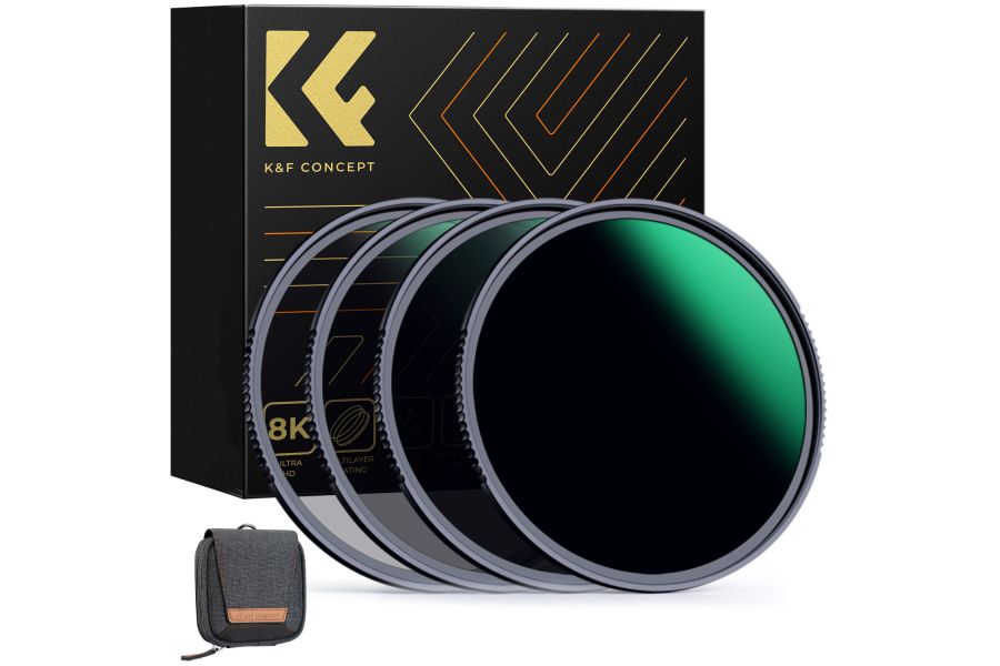 Комплект светофильтров 67mm K&F Concept Nano-X ND4 + ND8 + ND64 + ND1000