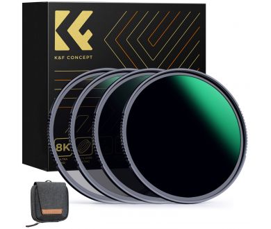 Комплект светофильтров 77mm K&F Concept Nano-X ND4 + ND8 + ND64 + ND1000