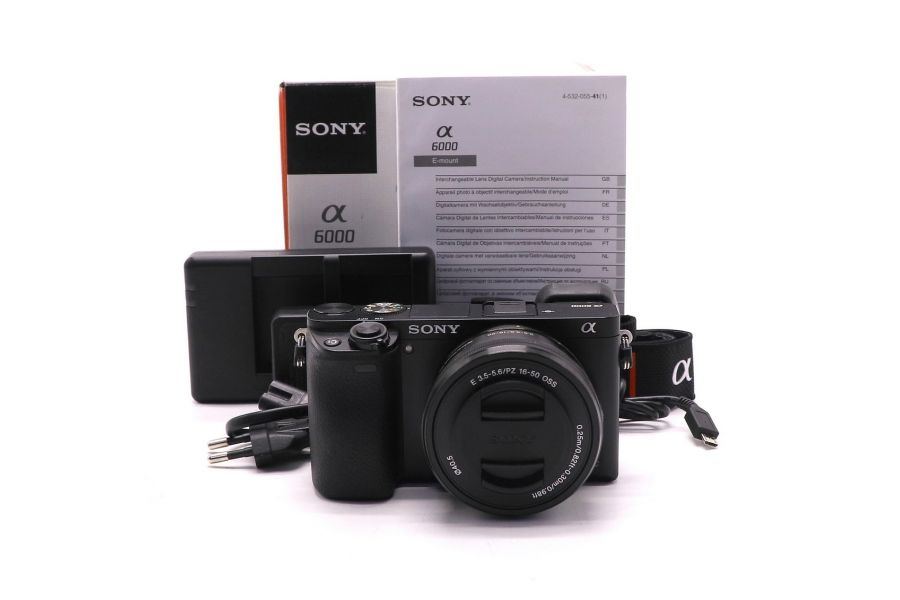 Sony A6000 ILCE-6000 kit в упаковке (пробег 3035 кадров)