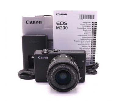 Canon EOS M200 kit в упаковке (пробег 2455 кадров)