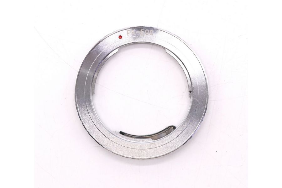 Adapter Pentax K - Canon EOS silver (China)