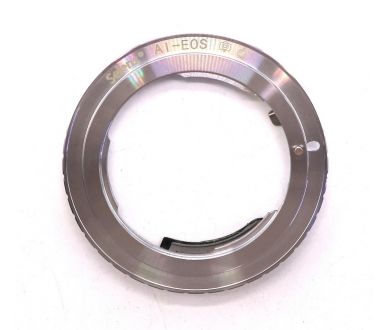 Переходник Nikon F - Canon EOS с чипом silver