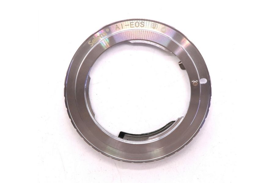 Переходник Nikon F - Canon EOS с чипом silver