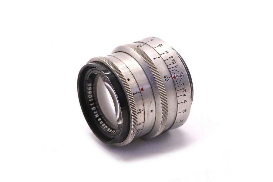 Biotar 2/58 T CZJ 17-ти лепестковый silver (Germany, 1953)