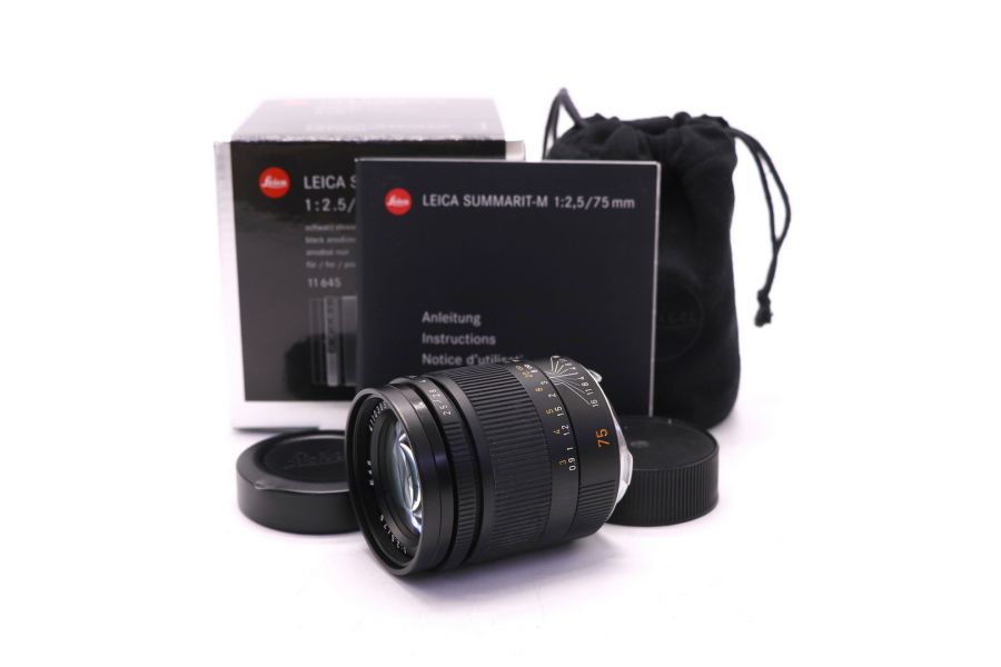 Leica Summarit-M 75mm f/2.5 в упаковке