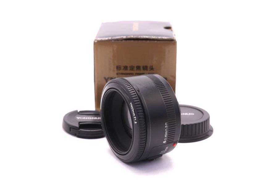 YongNuo AF 50mm f/1.8 Canon EF в упаковке