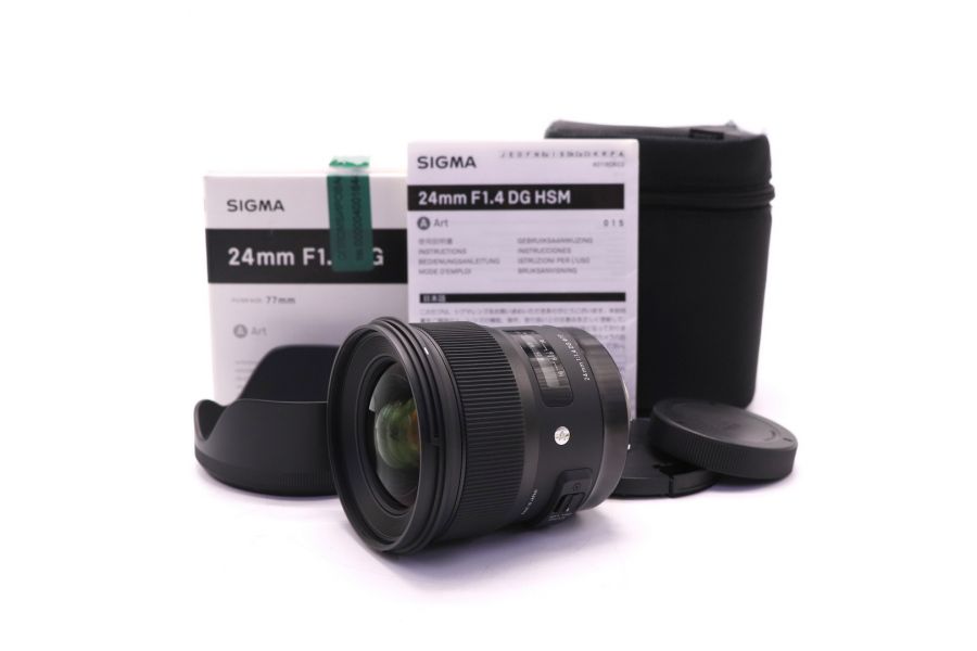 Объектив Sigma AF 24mm F/1.4 DG HSM for Canon в упаковке