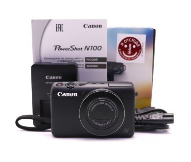 Фотоаппарат Canon PowerShot N100 в упаковке