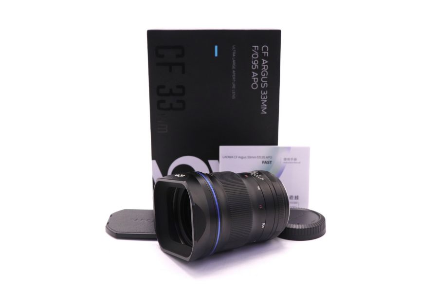 Laowa 33mm f/0.95 Argus CF APO for Fujifilm X в упаковке