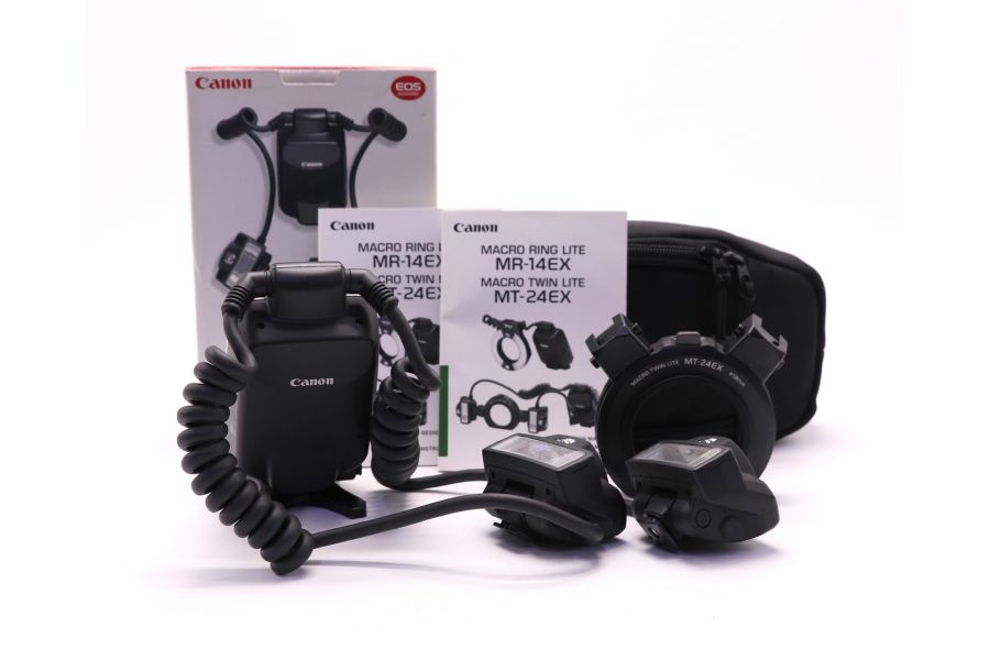 Фотовспышка Canon Macro Twin Lite MT-24EX в упаковке
