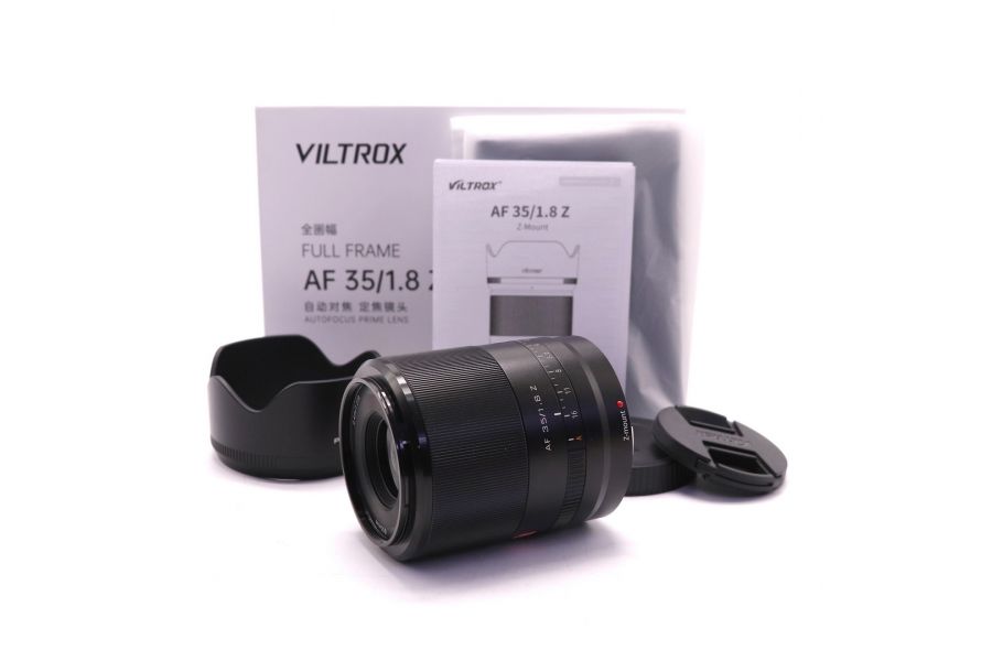 Объектив Viltrox AF 35mm f/1.8 STM для Nikon Z в упаковке