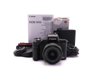 Canon EOS M50 kit в упаковке (пробег 17000 кадров)