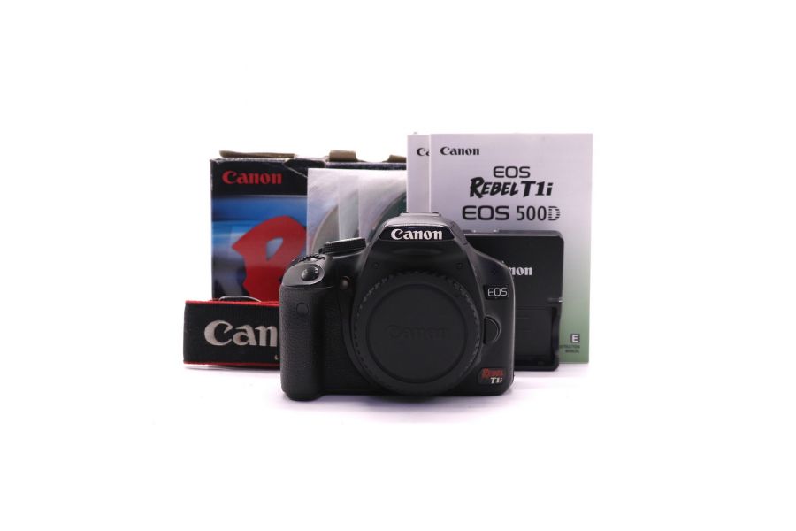 Canon EOS Rebel T1i body в упаковке (пробег 169840 кадров)