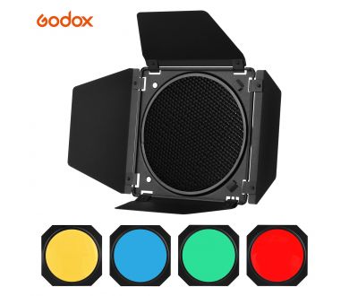 Шторки с набором фильтров Godox BD-04 для студии