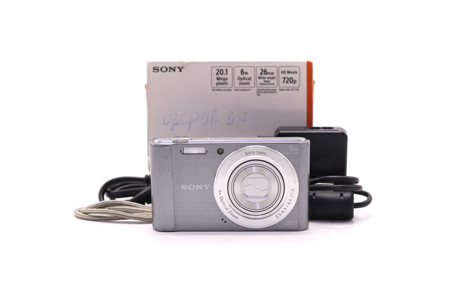 Серебряный Sony Cyber-shot DSC-W810 в упаковке 