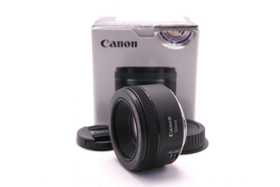 Стандартный Canon EF 50mm f/1.8 STM в упаковке