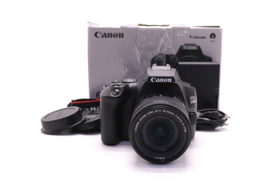 Камера Canon EOS 250D kit в упаковке (пробег 25000 кадров)