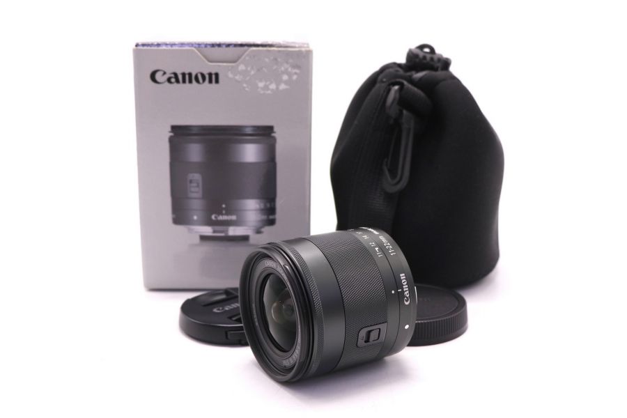 Объектив Canon EF-M 11-22mm f/4-5.6 IS STM в упаковке