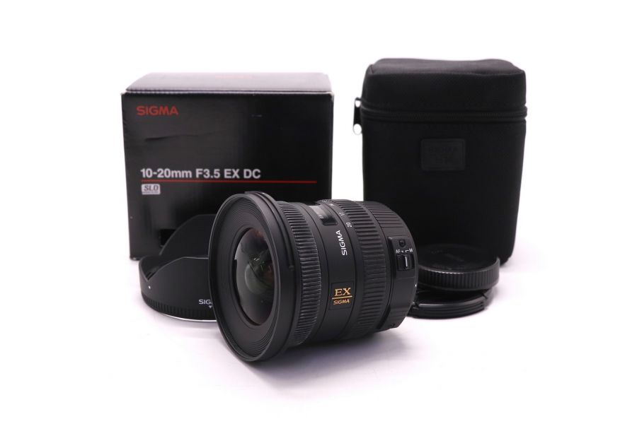 Объектив Sigma AF 10-20mm f/3.5 EX DC HSM Sony A в упаковке