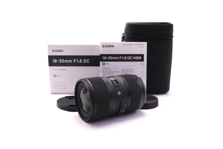 Sigma AF 18-35mm f/1.8 DC HSM Art Sony A в упаковке