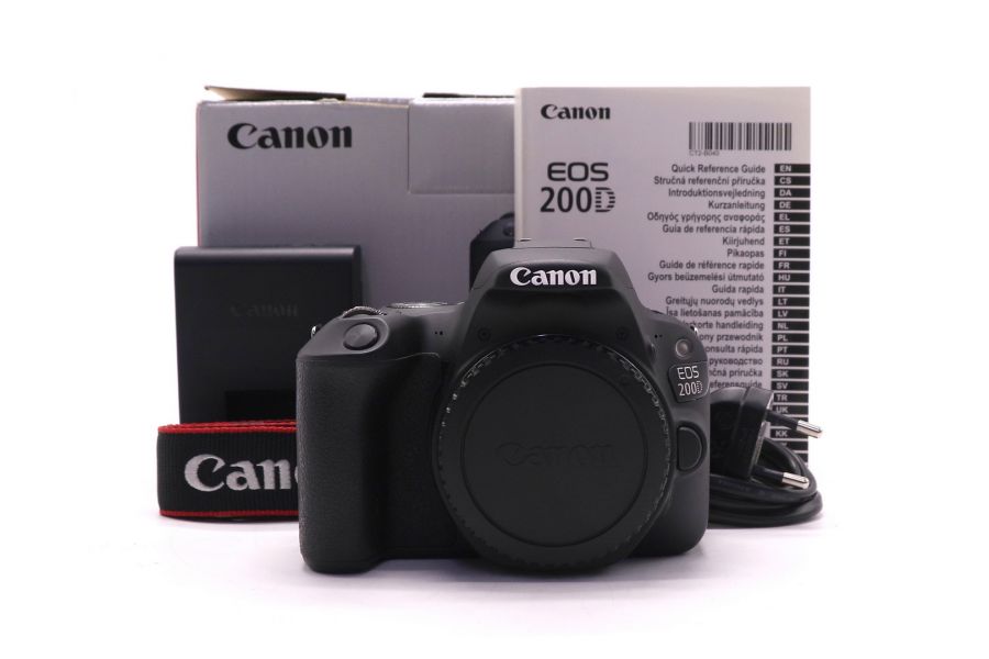 Canon EOS 200D body в упаковке (пробеге 985 кадров)