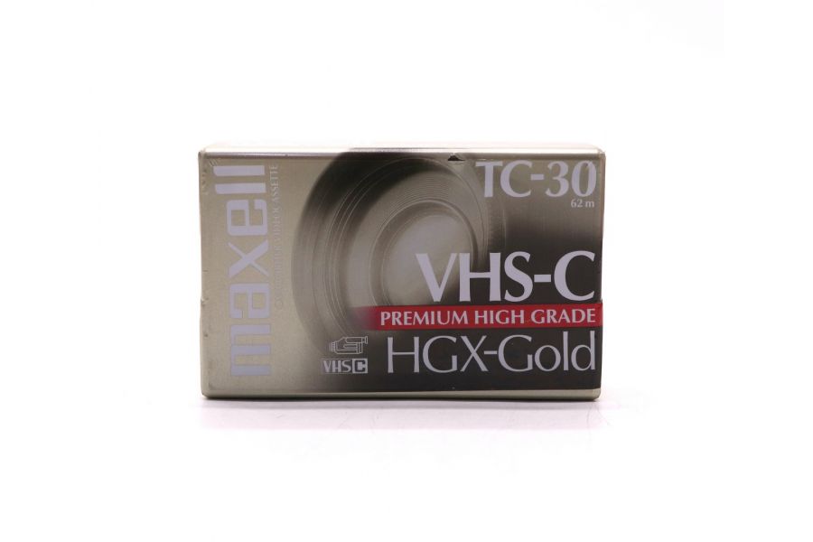 Видеокассета Maxell Videocassette TC-30 VHS-C Premium High Grade HGX-Gold USED