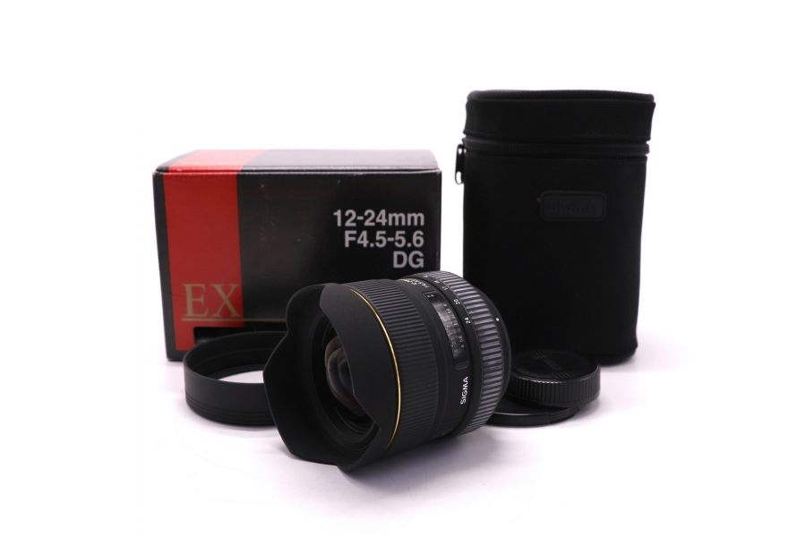 Объектив Sigma AF 12-24mm F4.5-5.6 EX DG HSM for Nikon F в упаковке