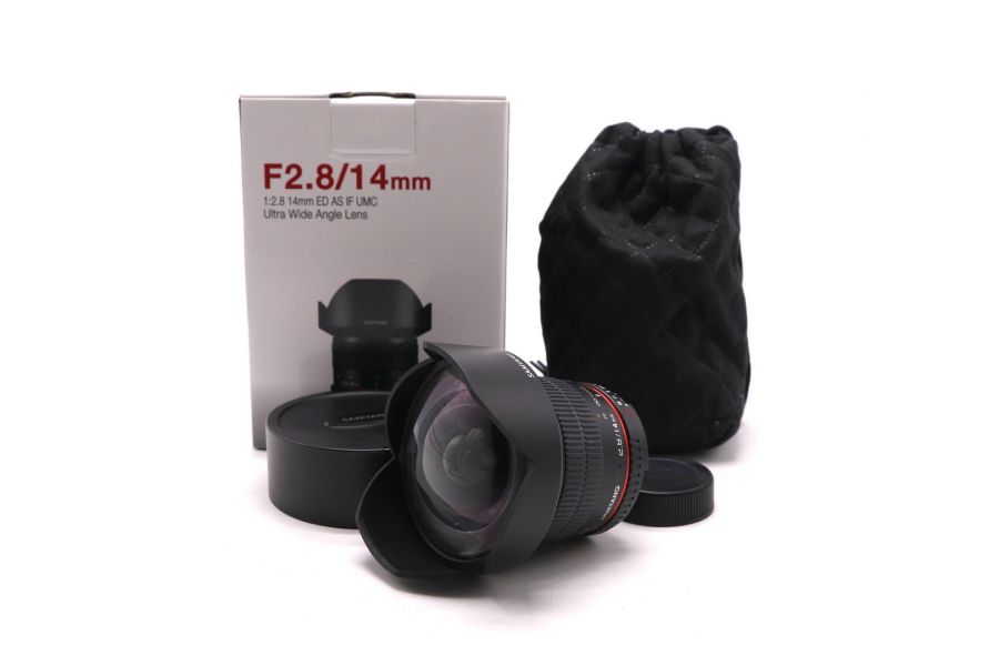 Объектив Samyang 14mm f/2.8 ED AS IF UMC Nikon F в упаковке