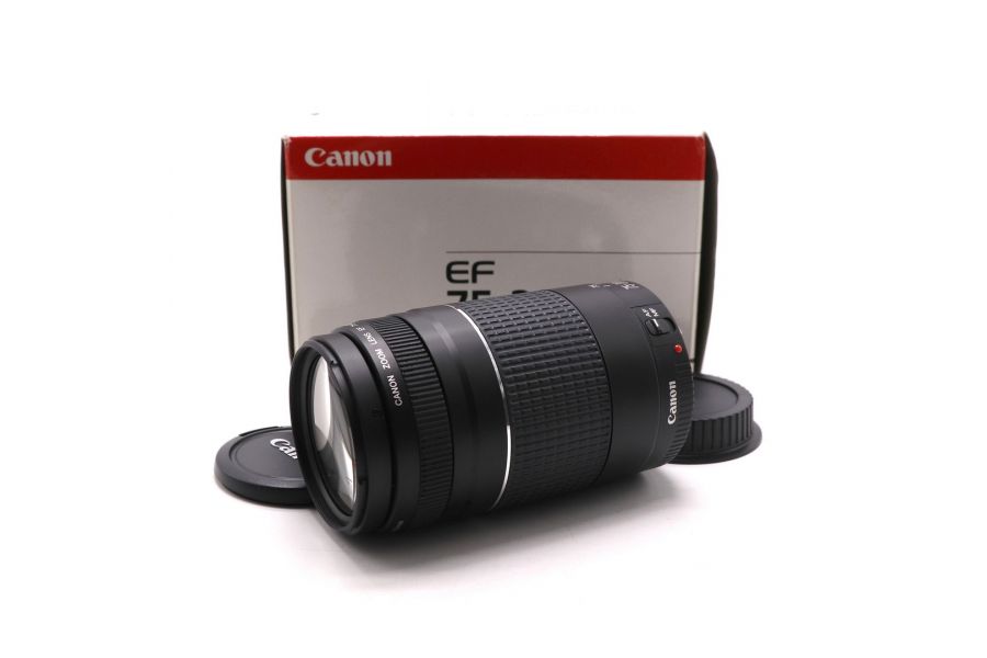 Объектив Canon EF 75-300mm 4-5.6 III в упаковке