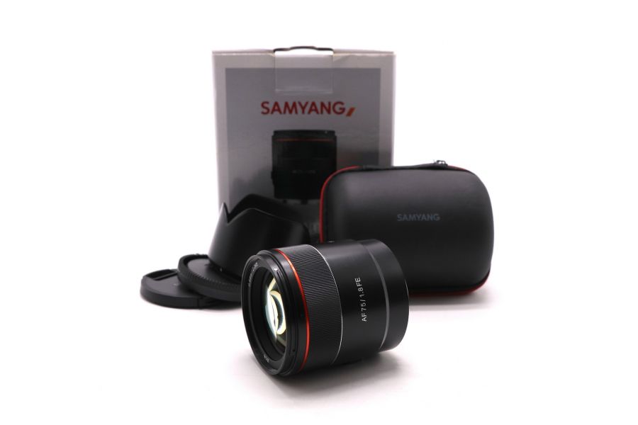 Объектив автофокусный Samyang 75mm F1.8 для Sony FE в упаковке