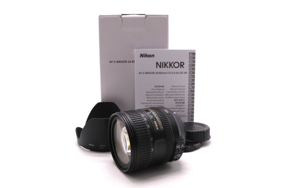 Объектив Nikon 24-85mm f/3.5-4.5G ED AF-S Nikkor в упаковке
