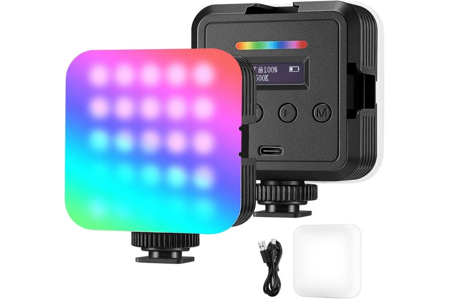 Видеосвет NEEWER RGB61 6W 2000 мАч 7,97x6,6x3 см