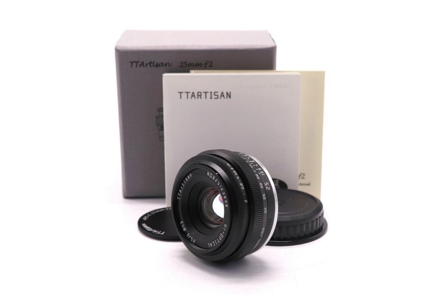 TTartisan 25mm f/2 APS-C for Sony E в упаковке