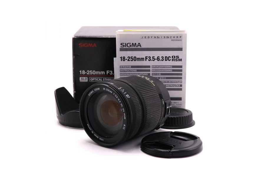 Sigma AF 18-250mm f3.5-6.3 DC OS HSM for Canon в упаковке