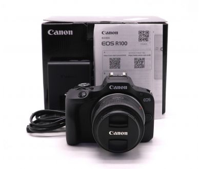 Canon EOS R100 kit в упаковке (пробег 1575 кадров)