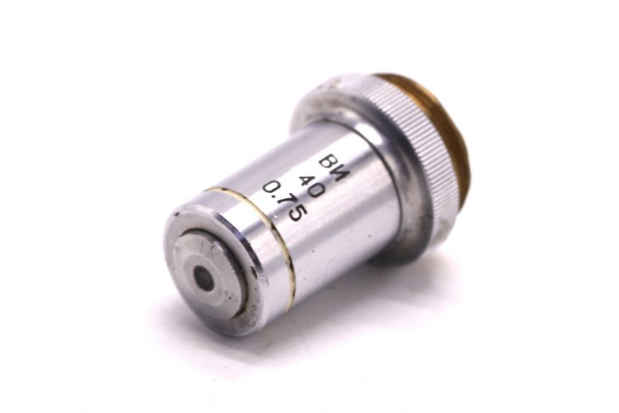 Объектив микроскопа ЛОМО ВИ 40х0.75 отличный