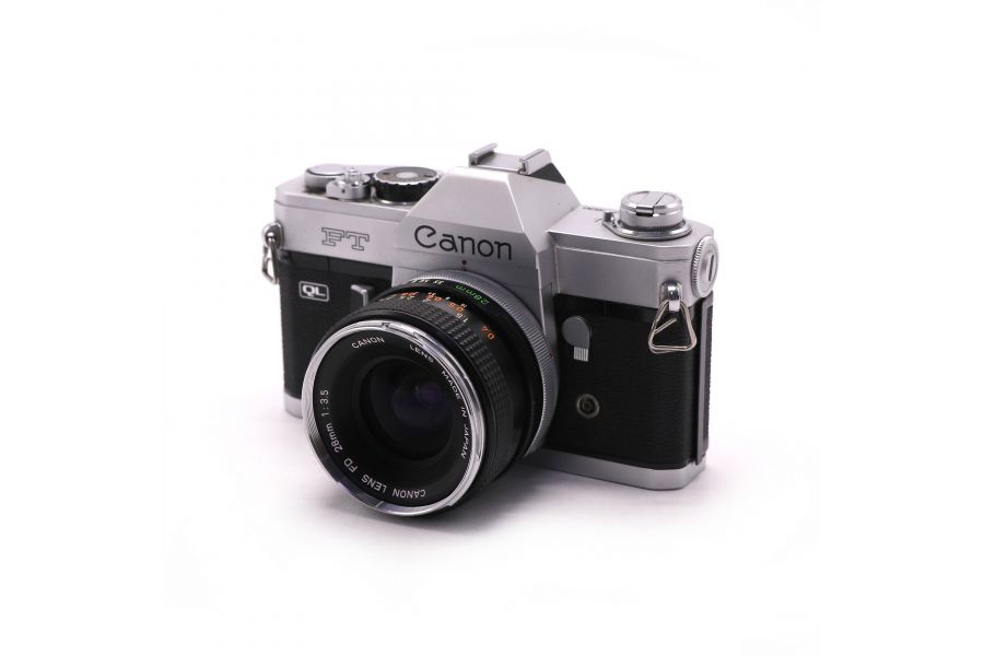 Фотоаппарат Canon FT QL + Canon FD 28mm/3.5