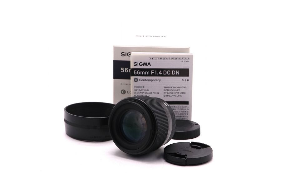 Sigma 56mm f/1.4 DC DN Contemporary Micro 4/3 в упаковке
