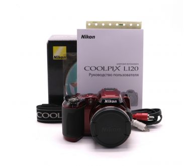 Фотоаппарат Nikon Coolpix L120 красный в упаковке
