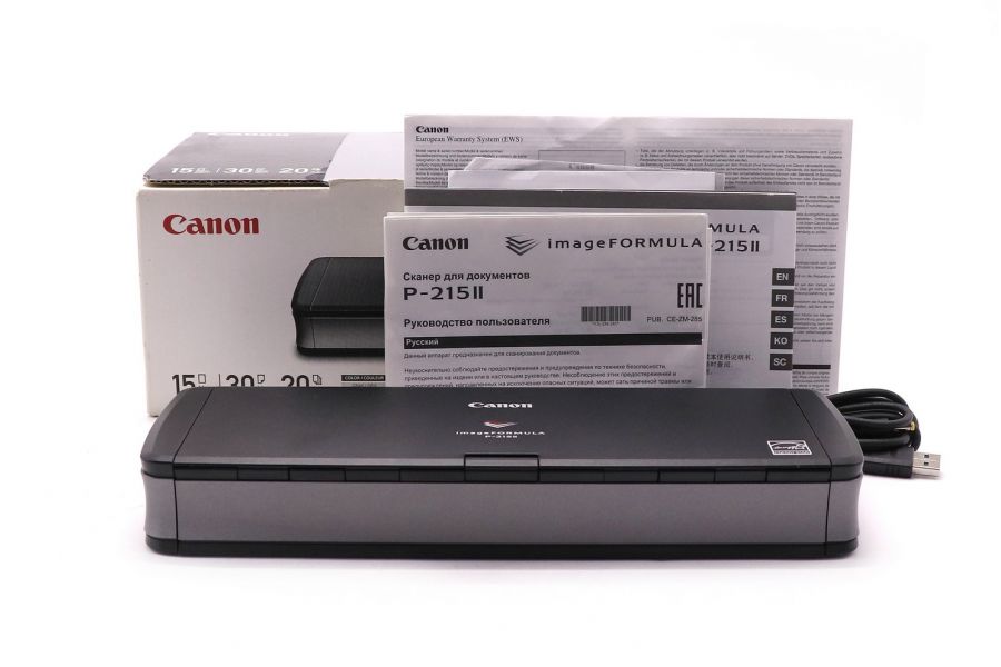 Сканер для документов Canon P-215II в упаковке